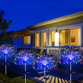 LED Fireworks Fairy Lights - Solar Powered - 200 LED