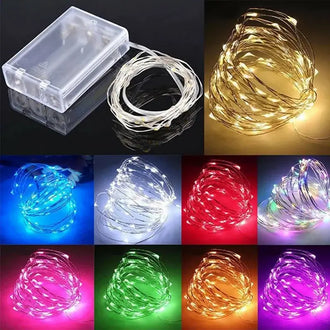 LED Fairy Lights - Battery Powered - 10m, 100 LED