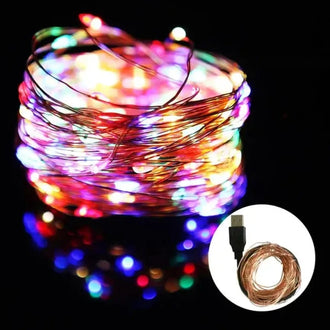 LED Fairy Lights - USB Powered - 10m, 100 LED