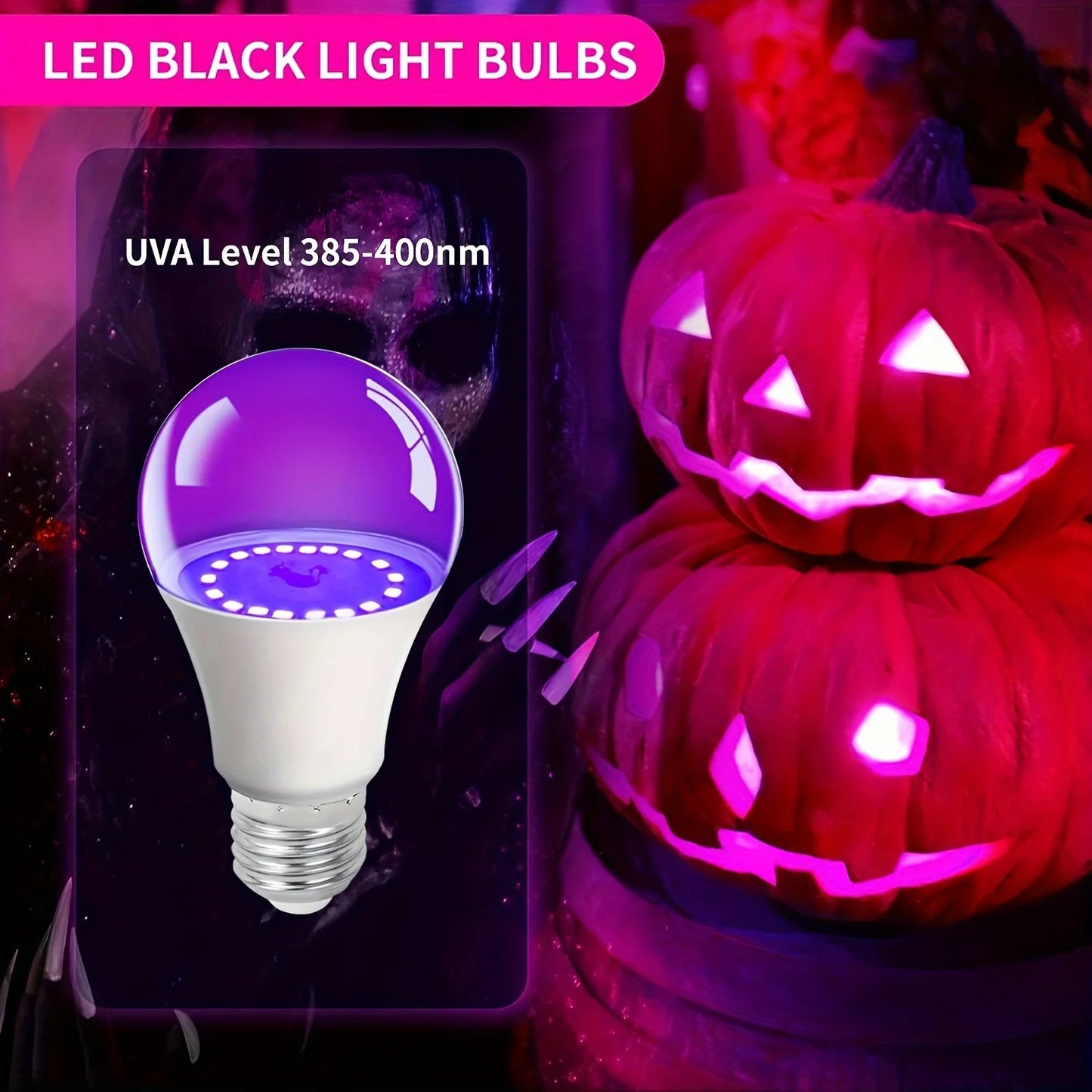 Purple UV LED Light Bulb - 15W