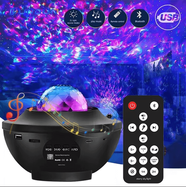 Starry Galaxy Projector LED Night Light