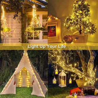 LED Outdoor Solar String Lights - 12m, 100 LED