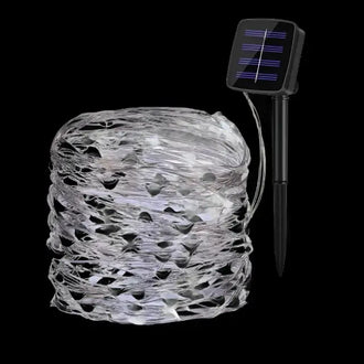 LED Outdoor Solar String Lights - 12m, 100 LED