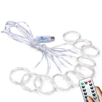 LED Curtain String Lights - USB Powered