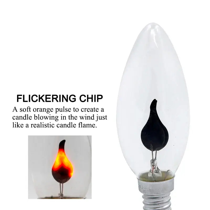 LED Candle Light Retro Bulb - Flickering Flame