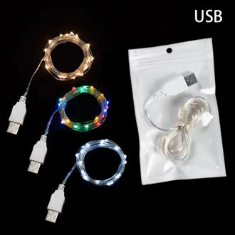 LED Fairy Lights - USB Powered - 10m, 100 LED