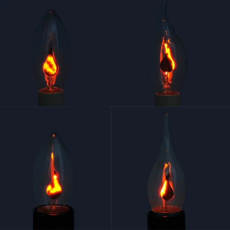 LED Candle Light Retro Bulb - Flickering Flame